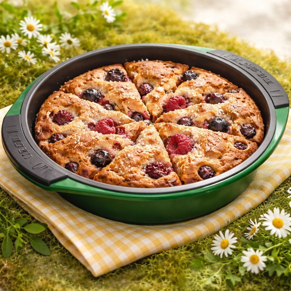 BergHOFF's Perfect Slice Non-Stick Bakeware Pie Custom Slicing System in One New